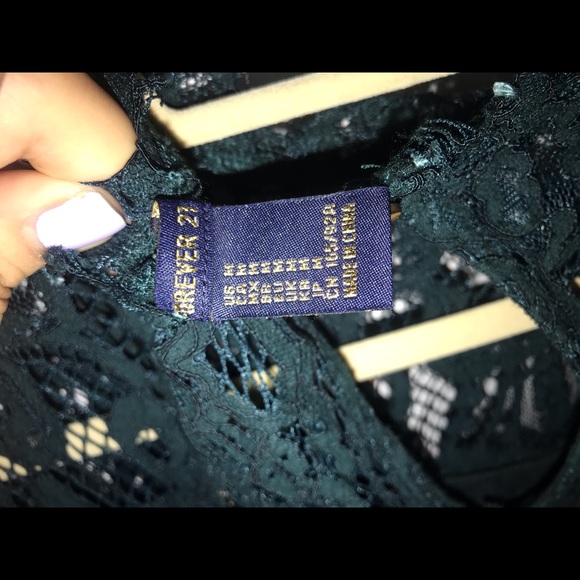 Green Lace Dress - Picture 3 of 3